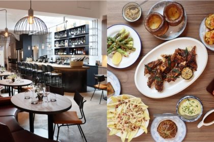 Club Street Wine Room interior and food