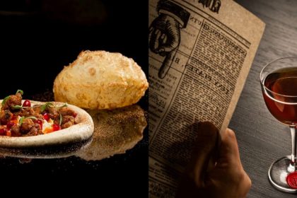 Collage of Beirut Bhatura and Cocktail No. 3
