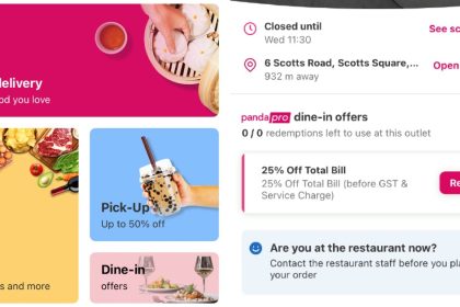 Collage of foodpanda app screenshots