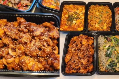 halal korean - table of dishes