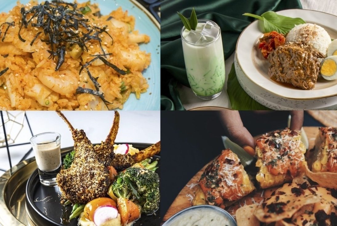 Collage of Ramadhan offerings across different restaurants and hotels