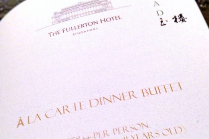 Jade restaurant buffet menu