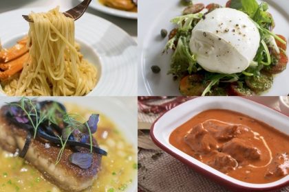 A collage of Kris+ Menu Items