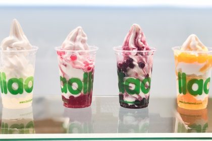 Llaoba (from left to right): Lychee, Strawberry, Grape, Mango