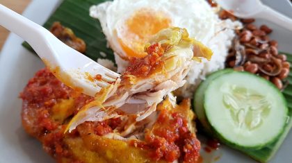 nasi lemak ayam taliwang - chicken