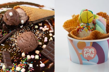 Collage of ice cream from Softhaus