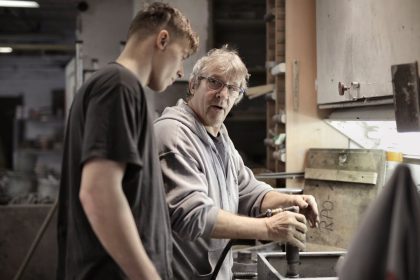 workers handling tools
